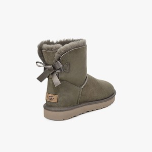 Ugg Mini Bailey Bow II Klassiska Stövlar Dam Olivgröna (359164MHR)